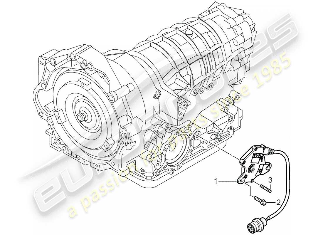 porsche 2006 (987 boxster) tiptronic multi-function switch for automatic gearbox parts diagram
