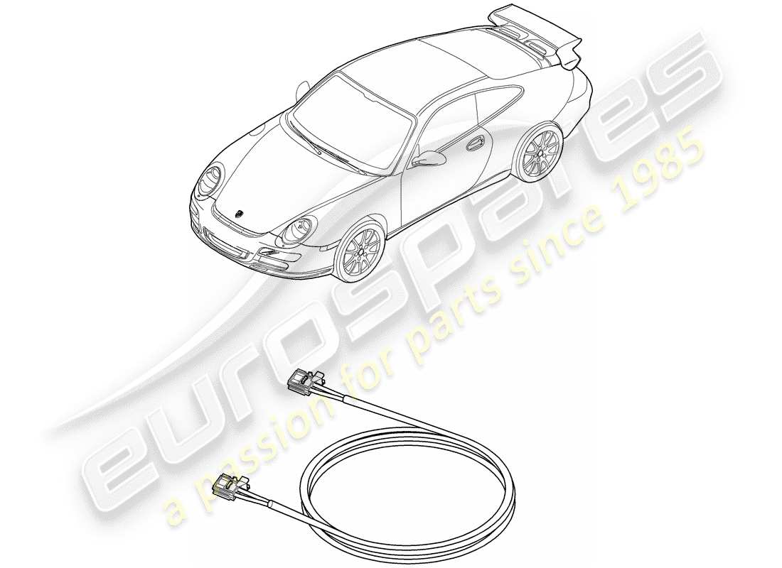 porsche 2011 (997-2 gt3) light fibre optic parts diagram