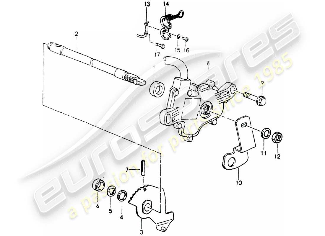 porsche 1991 (964) tiptronic - selector switch parts diagram