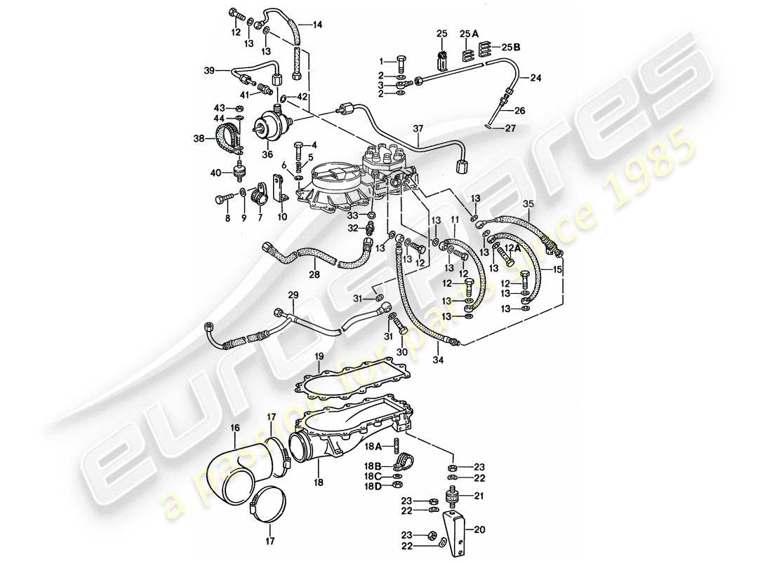 porsche 1987 (911) for - k-jetronic iii part diagram