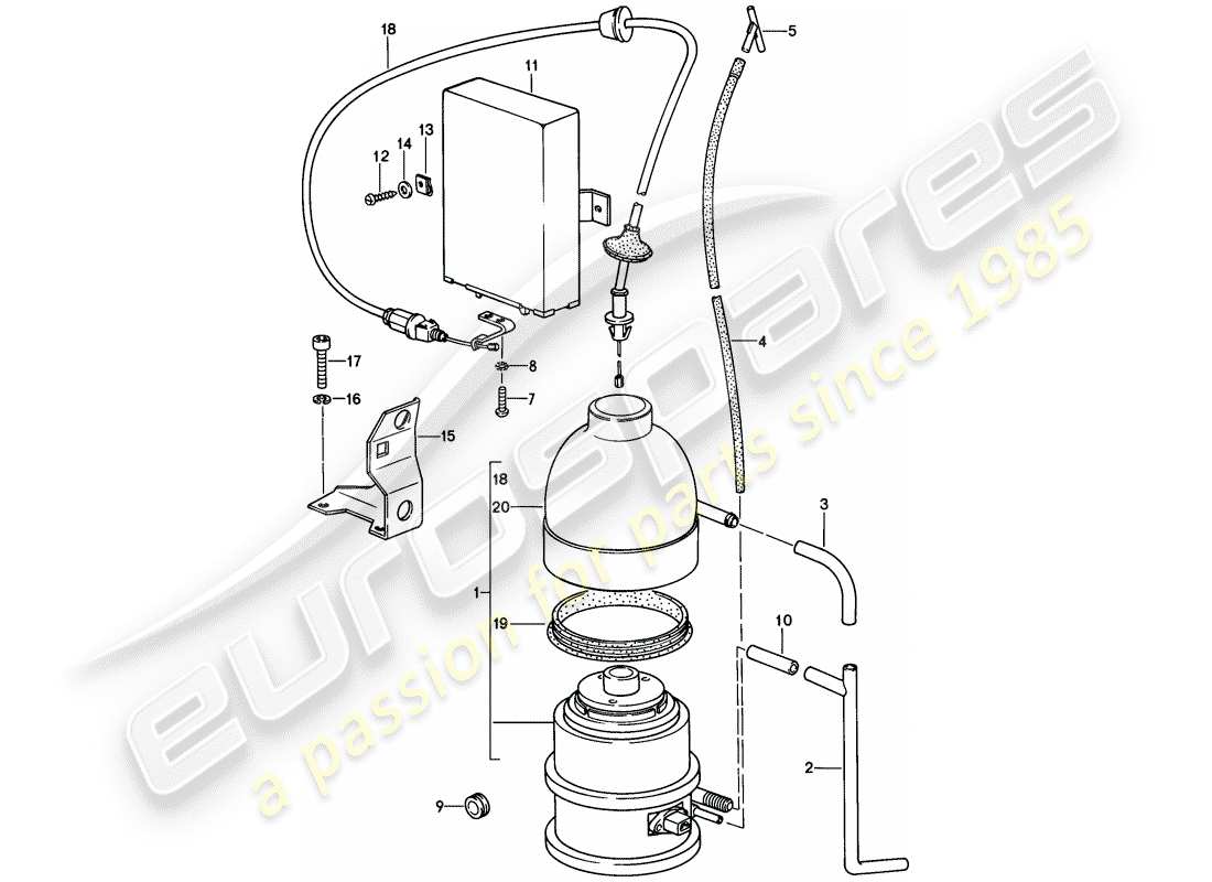 porsche 1978 (928) cruise control system parts diagram