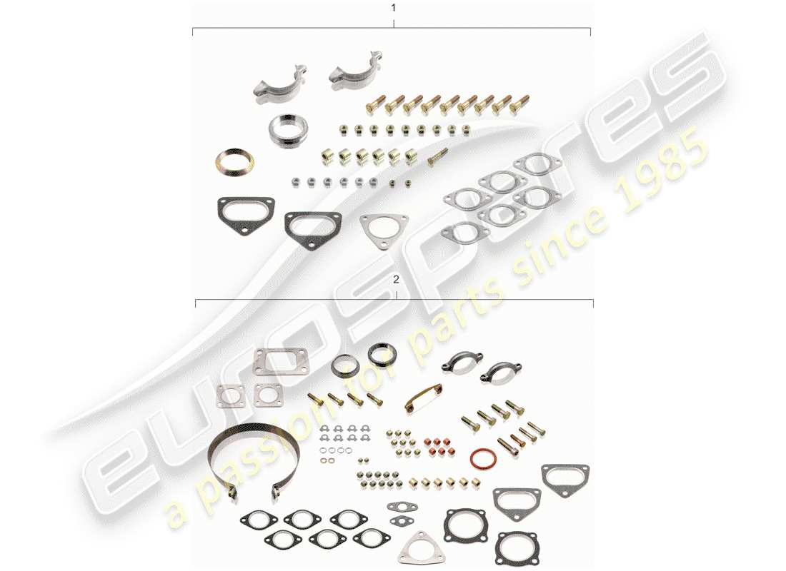 porsche 1978 (911) maintenance set - repair kit part diagram