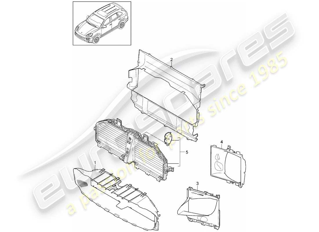 porsche 2018 (cayenne e2 92a) air guide front d - mj 2015>> part diagram