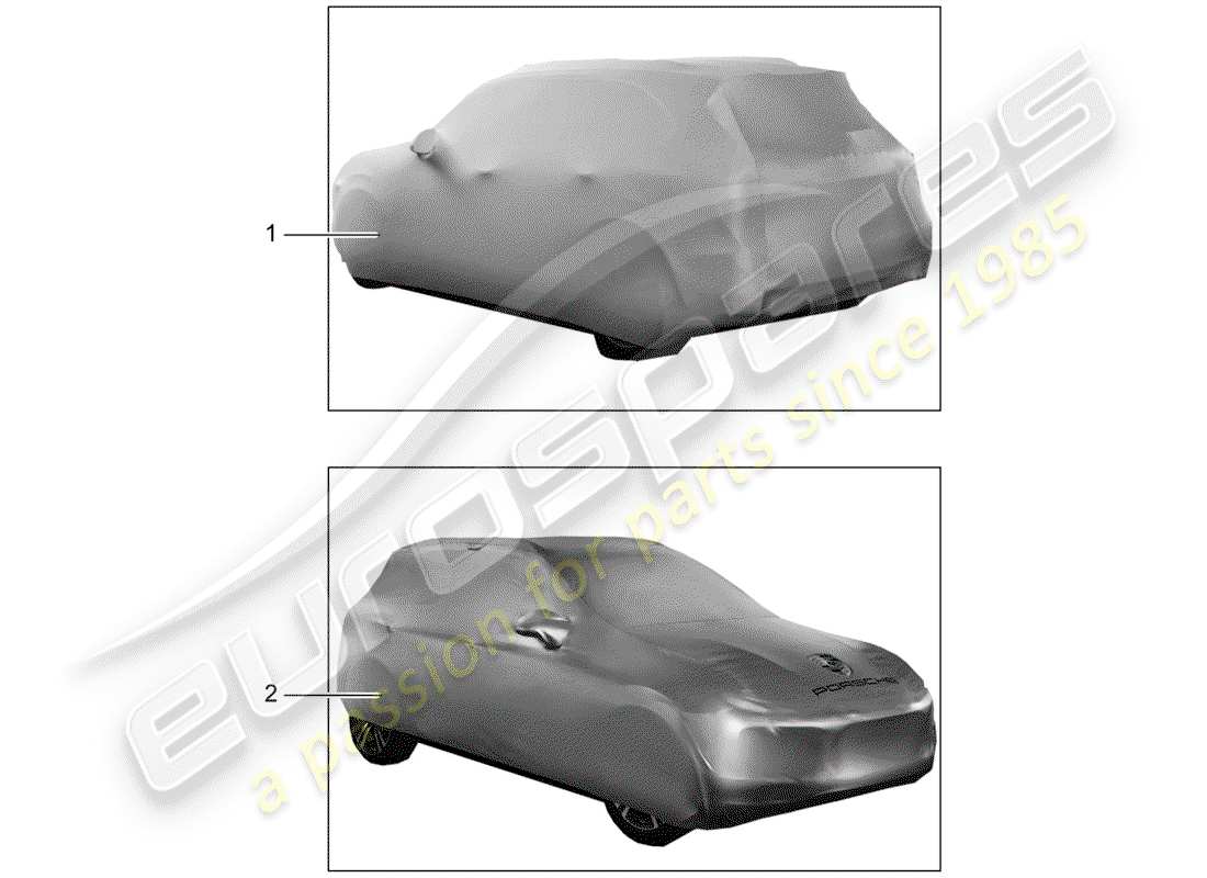 porsche 2018 (tequipment macan) cover parts diagram