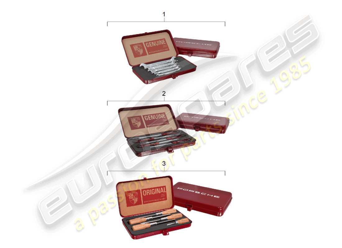 porsche 1997 (986 boxster) tool kits part diagram