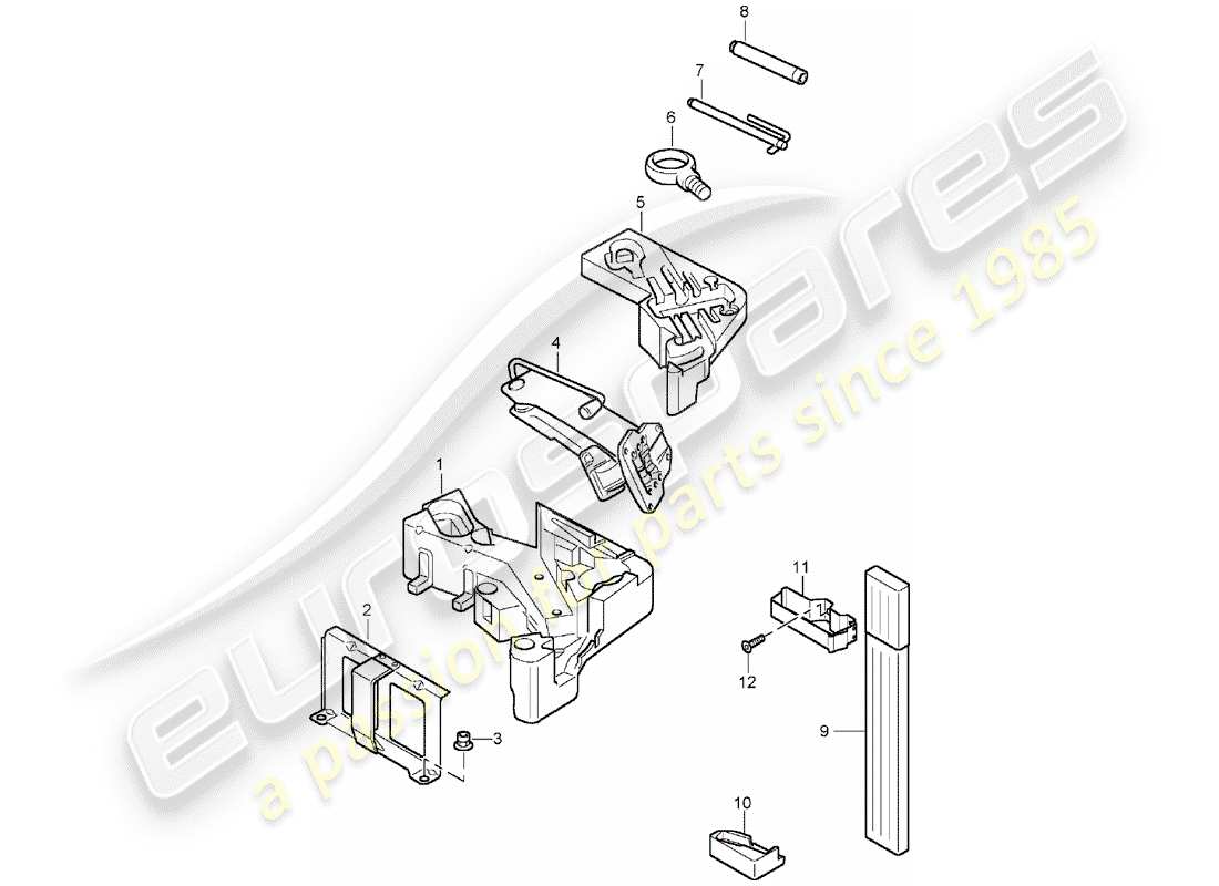 porsche 2005 (cayenne e1 9pa) tool jack part diagram