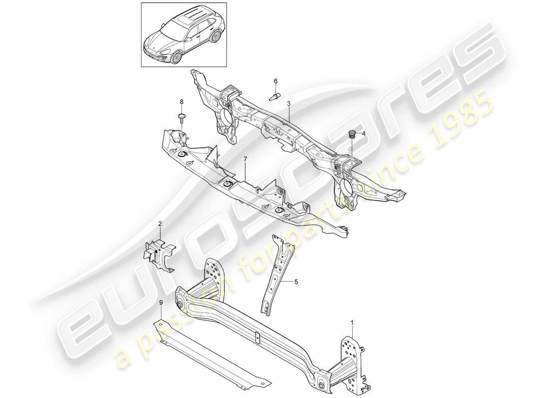 porsche 2018 (cayenne e2 92a) carrier front d >>- mj 2014 part diagram