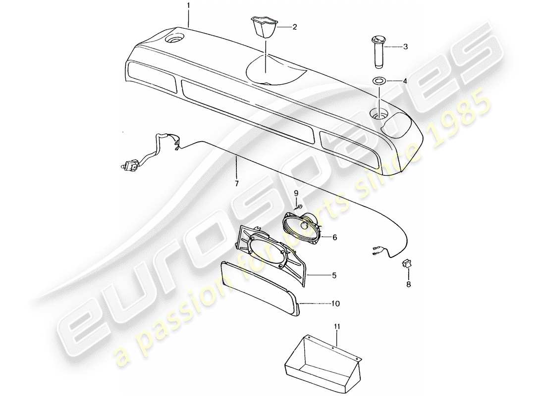 porsche 2004 (986 boxster) stowage box f 98-ws605 603>>d - mj 1998>> parts diagram
