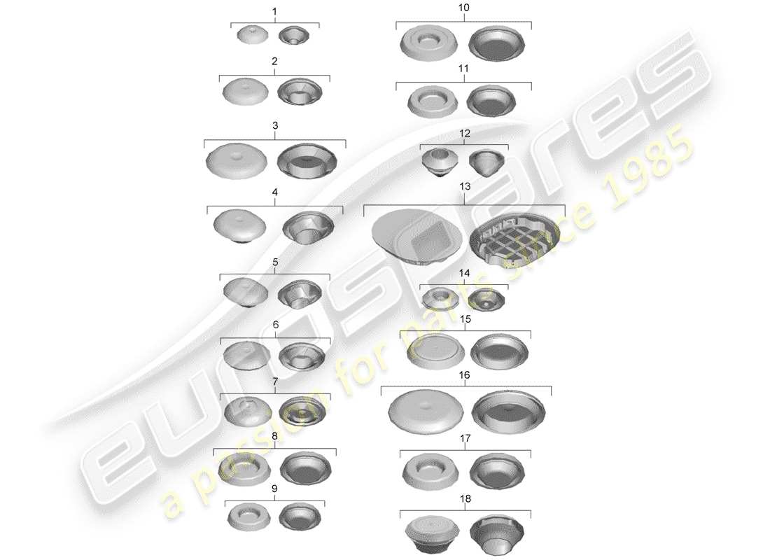 porsche 2016 (981 boxster spyder) bungs parts diagram