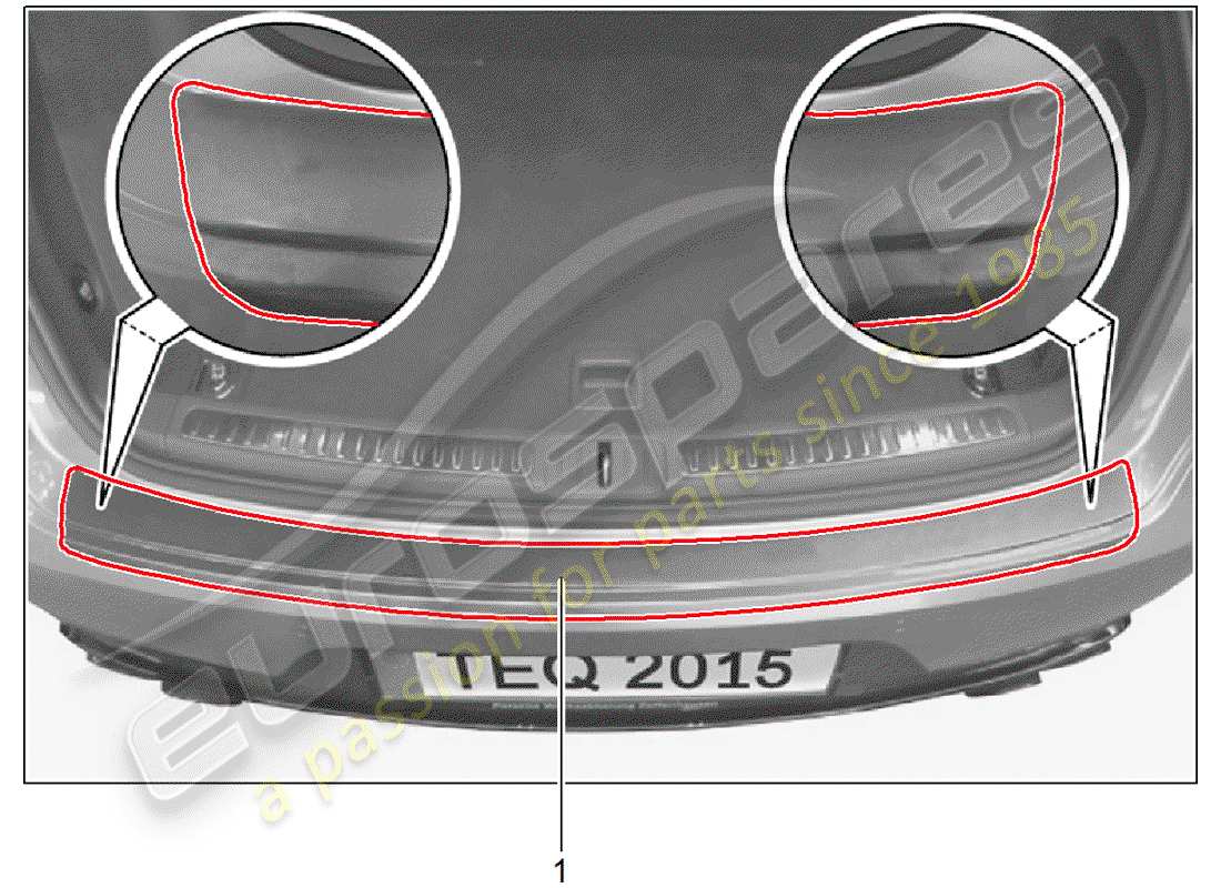 porsche 2020 (tequipment macan) load edge protection parts diagram