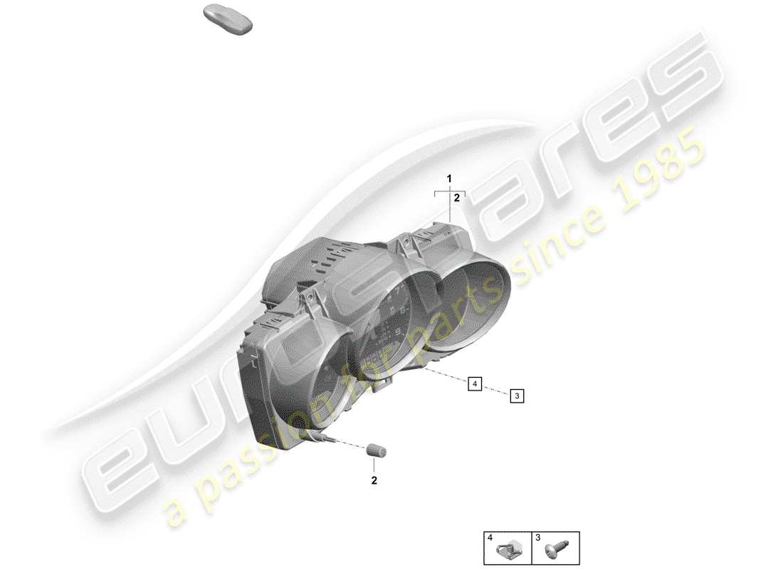 porsche 2020 (718 boxster spyder) combi-instrument manual gearbox parts diagram