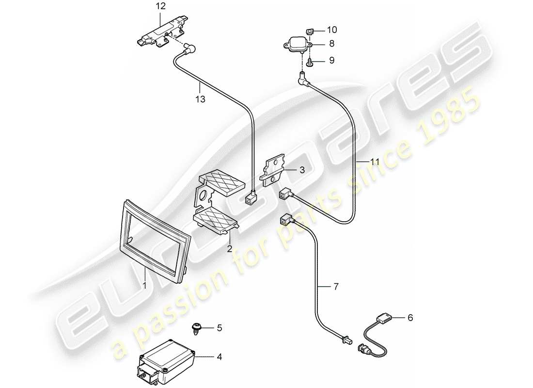 porsche 2010 (997-2) preparation parts diagram