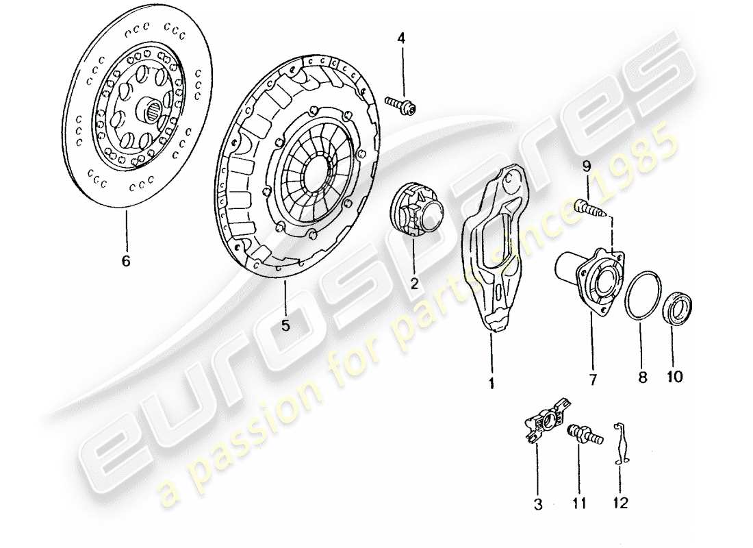 porsche 2002 (986 boxster) coupling parts diagram