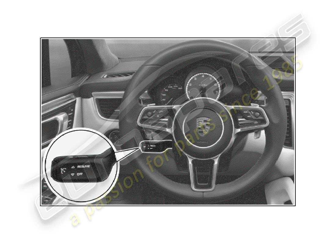 porsche 2017 (tequipment macan) cruise control system parts diagram