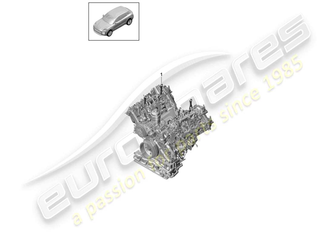 porsche 2019 (macan) base engine part diagram