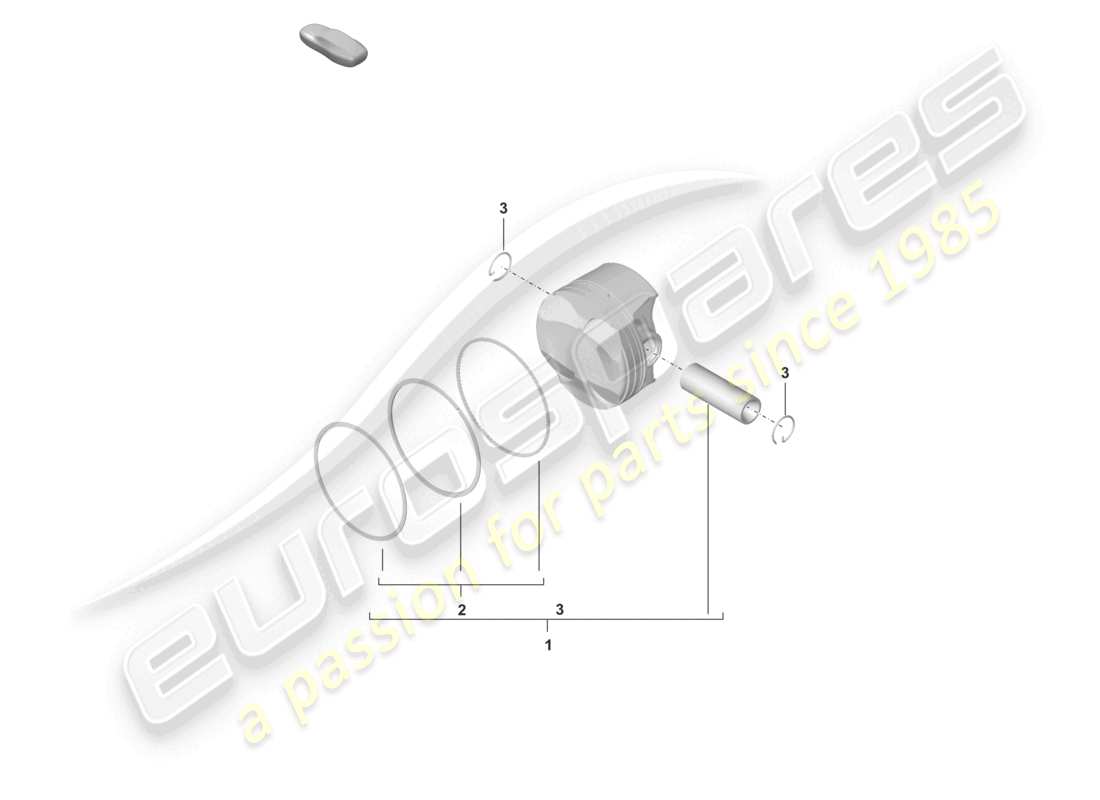 porsche 2020 (992-1) piston parts diagram