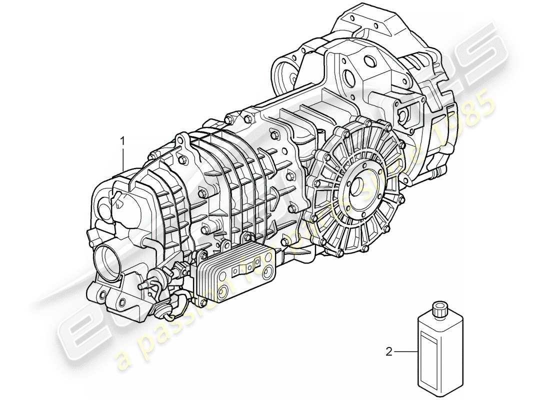 porsche 2011 (997-2 gt3) replacement transmission parts diagram