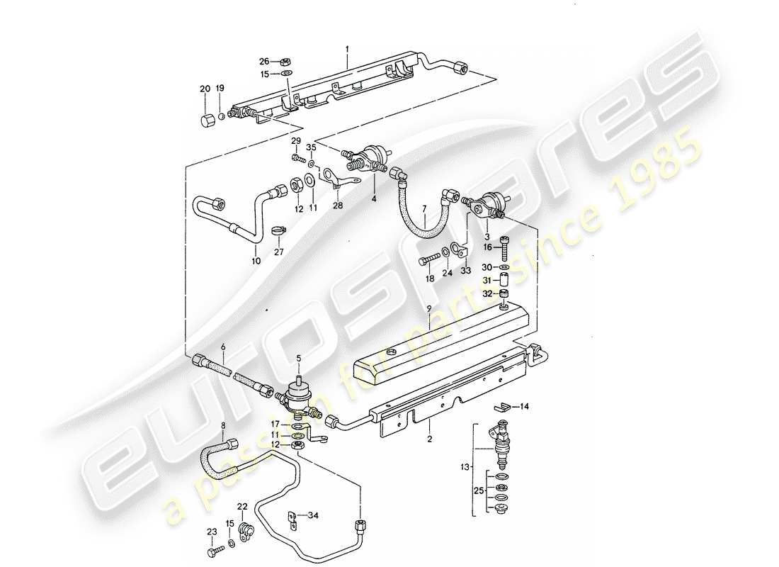 porsche 1993 (928) lh-jetronic - 4 parts diagram