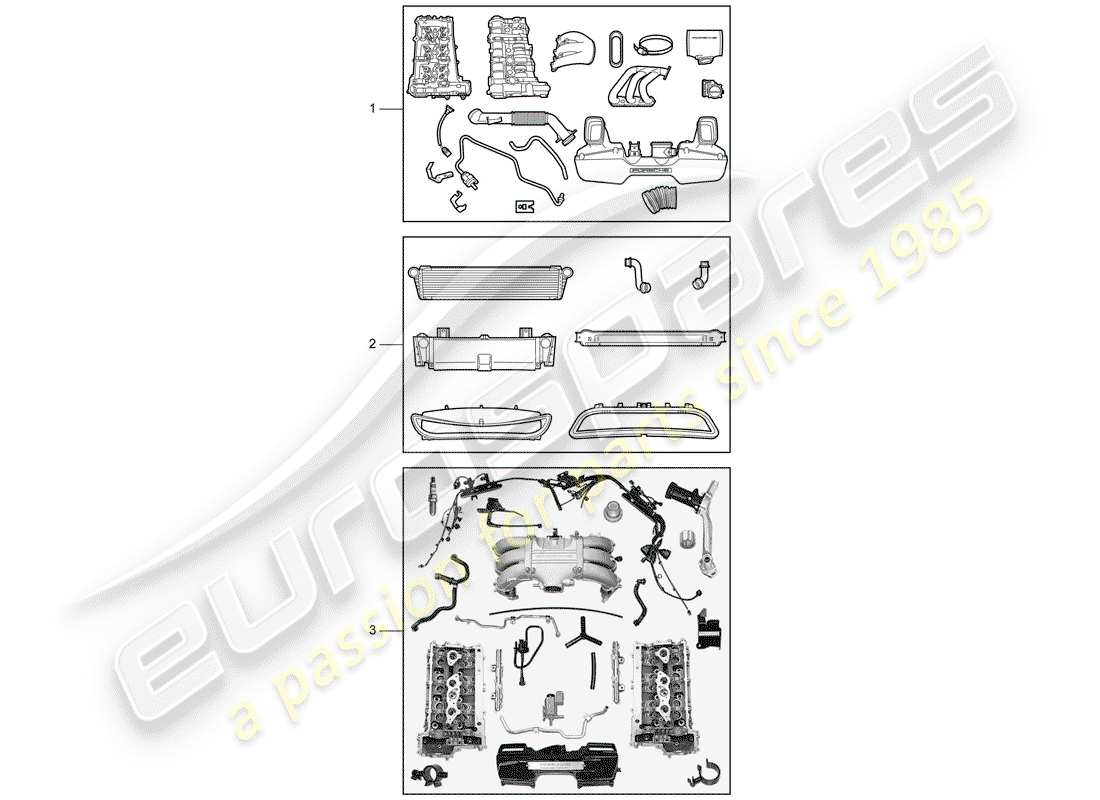 porsche tequipment catalogue (1999) engine parts diagram