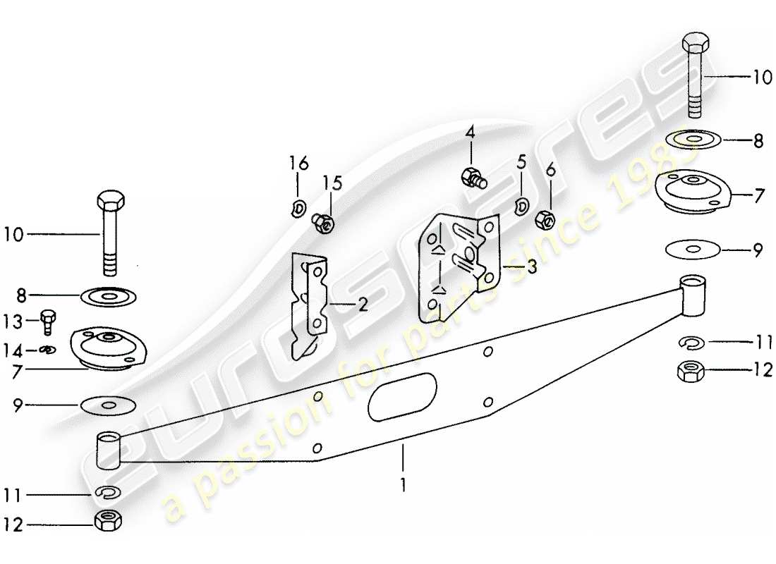 porsche 1967 (911/912) engine suspension - d >> - mj 1966 parts diagram