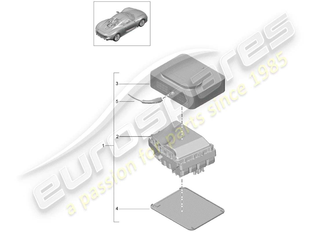 porsche 2015 (918 spyder) dc charging station parts diagram