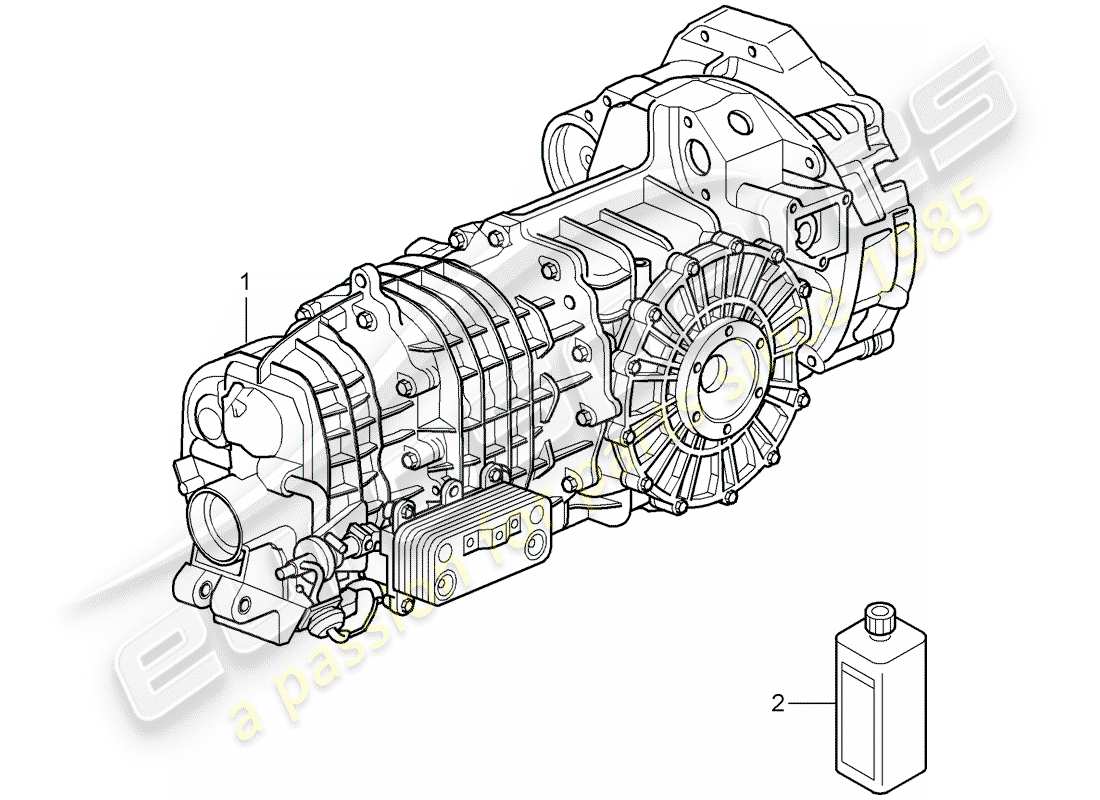 porsche 2009 (997-2 gt3) replacement transmission parts diagram