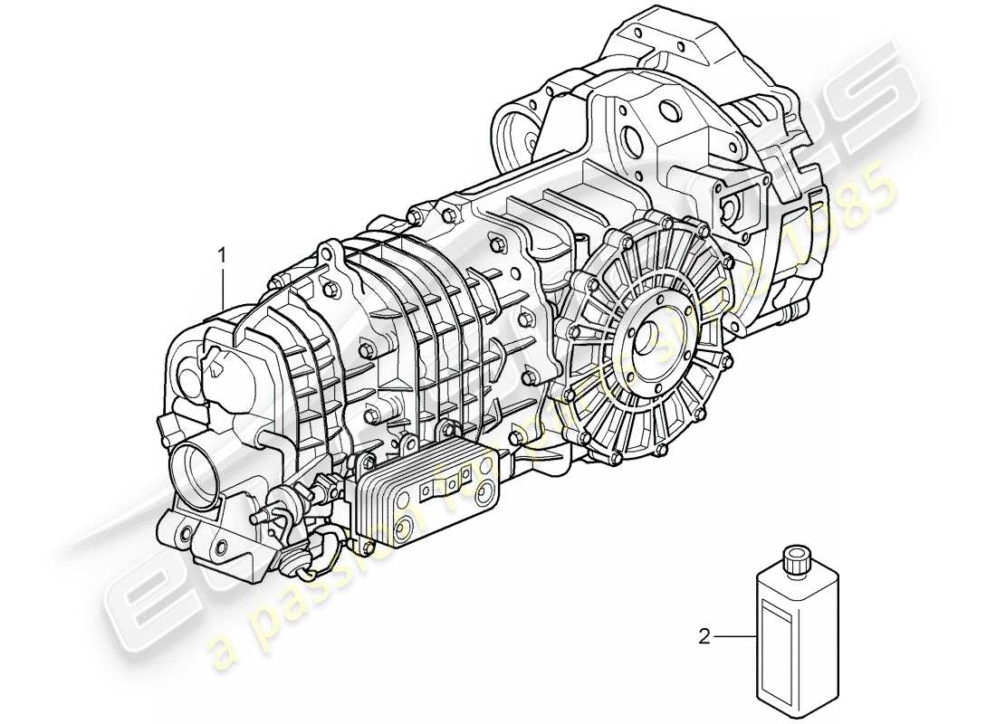 porsche 997 gt3 (2009) replacement transmission parts diagram