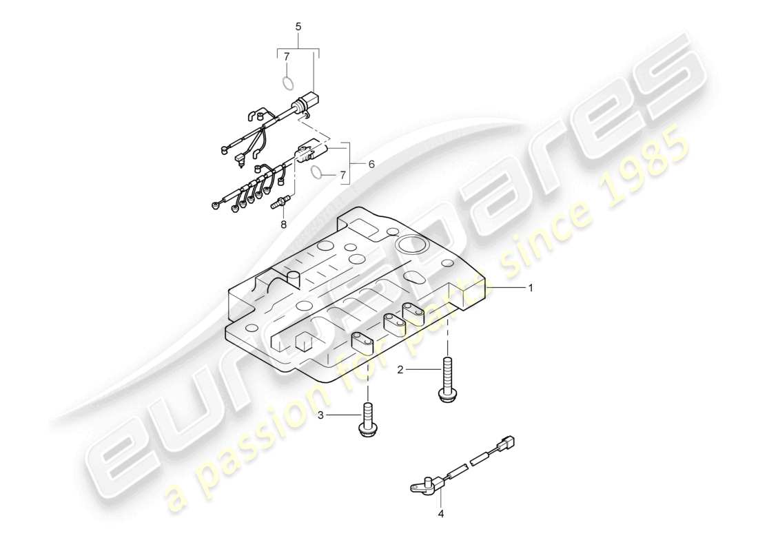 porsche 2010 (cayenne e1 9pa) tiptronic valve body parts diagram