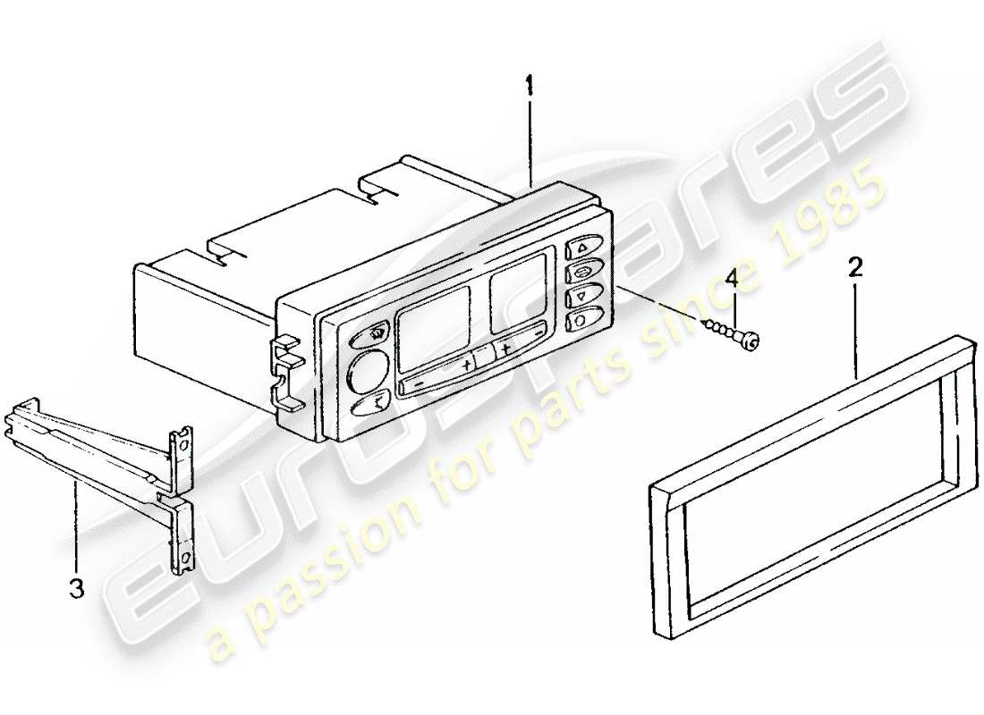 porsche 2001 (996 turbo / gt2) control switch part diagram