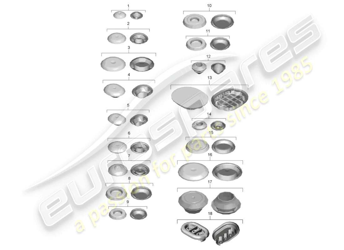 porsche 2012 (981 boxster) bungs parts diagram