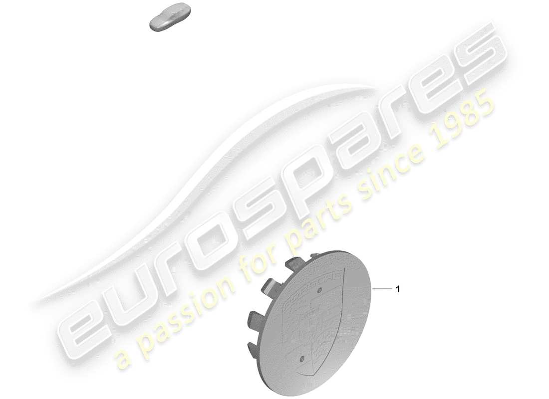 porsche 2020 (992-1) hub cap parts diagram