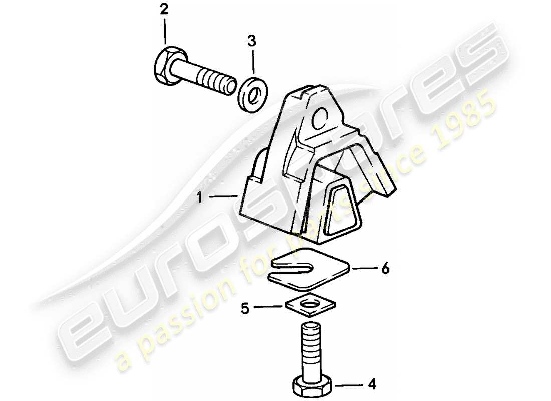 porsche 1985 (928) automatic transmission - transmission suspension parts diagram