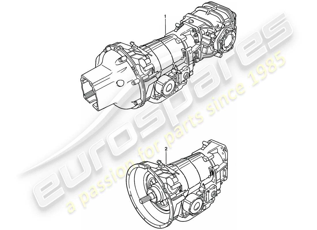 porsche 1983 (928) automatic transmission - replacement transmission - d - mj 1983>> - mj 1983 part diagram