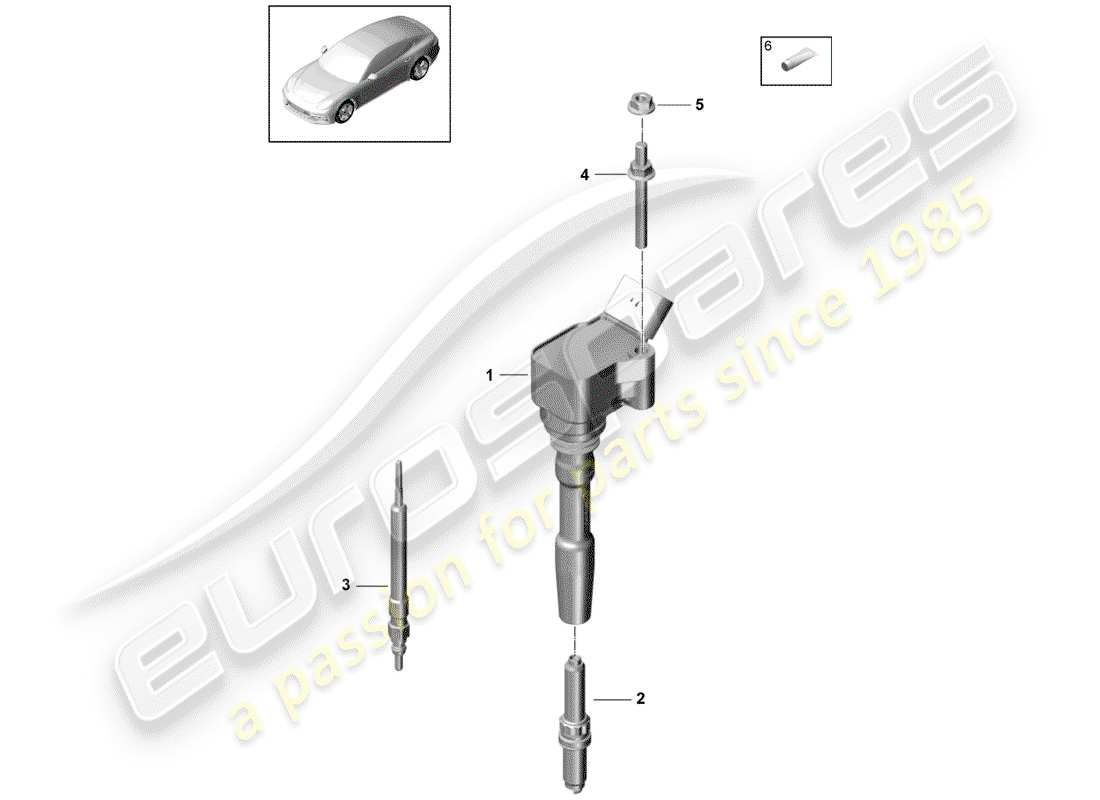 porsche 2018 (panamera 971-1) ignition system part diagram