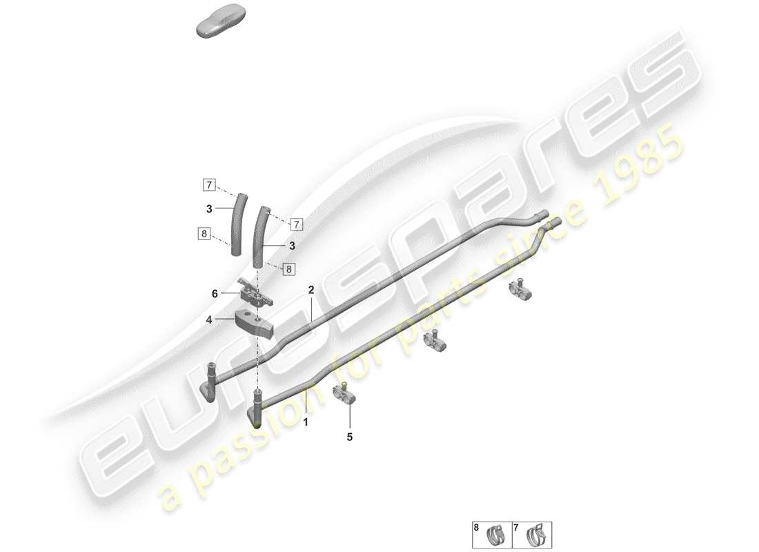 porsche 2020 (992-1) heater parts diagram