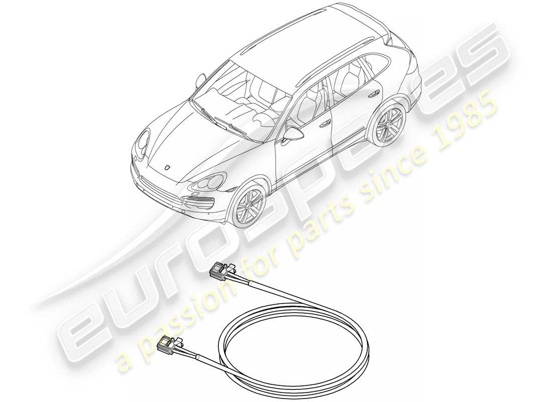 porsche 2016 (cayenne e2 92a) wiring looms airbag seat belts part diagram