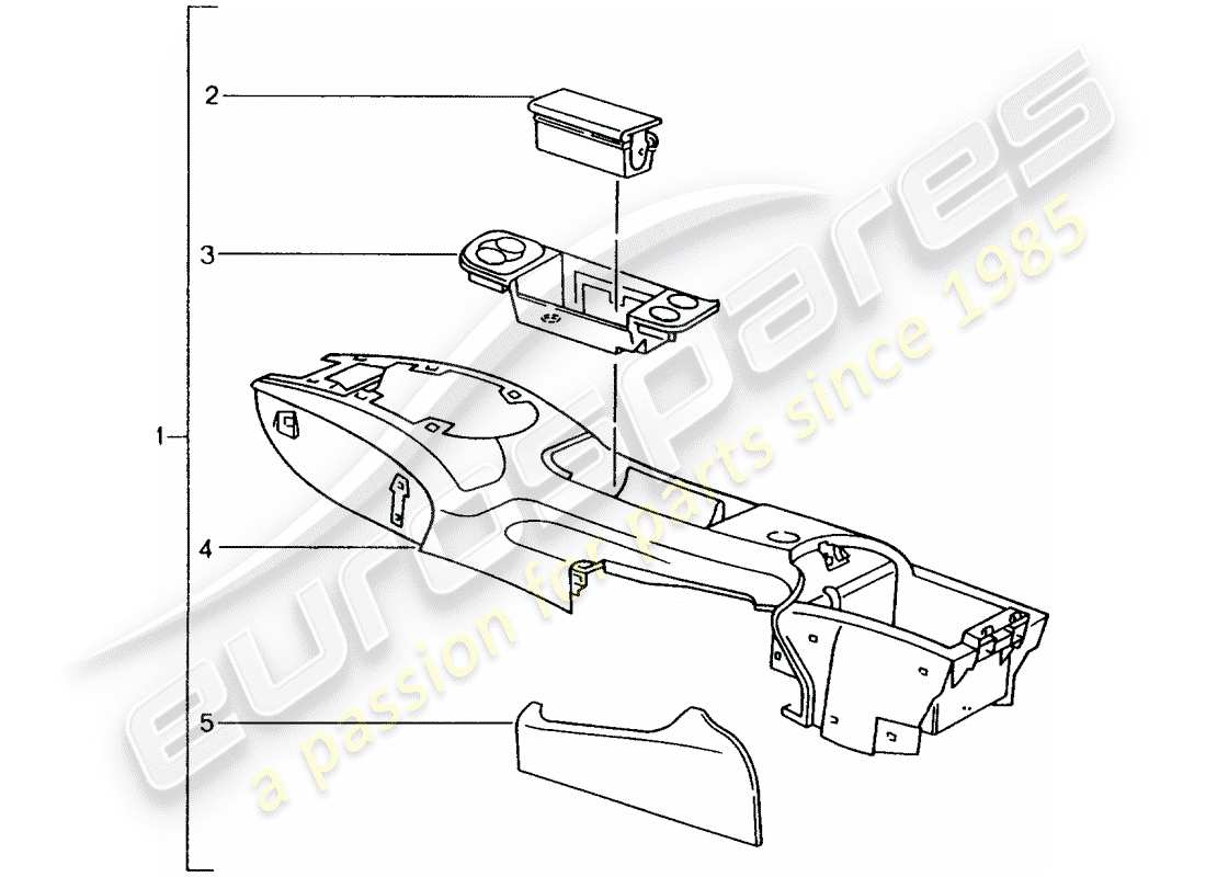 porsche 1991 (tequipment) installation kit parts diagram