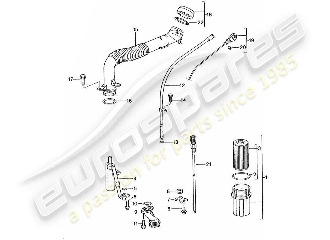 porsche 2000 (996) engine (oil press./lubrica.) - see technical information - see main group 1 (engine) - nr.1/02 nr.2/02 part diagram