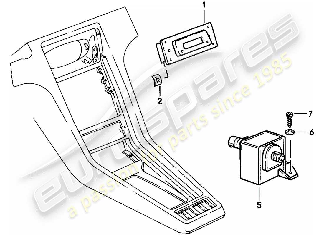 porsche 1985 (928) clock parts diagram