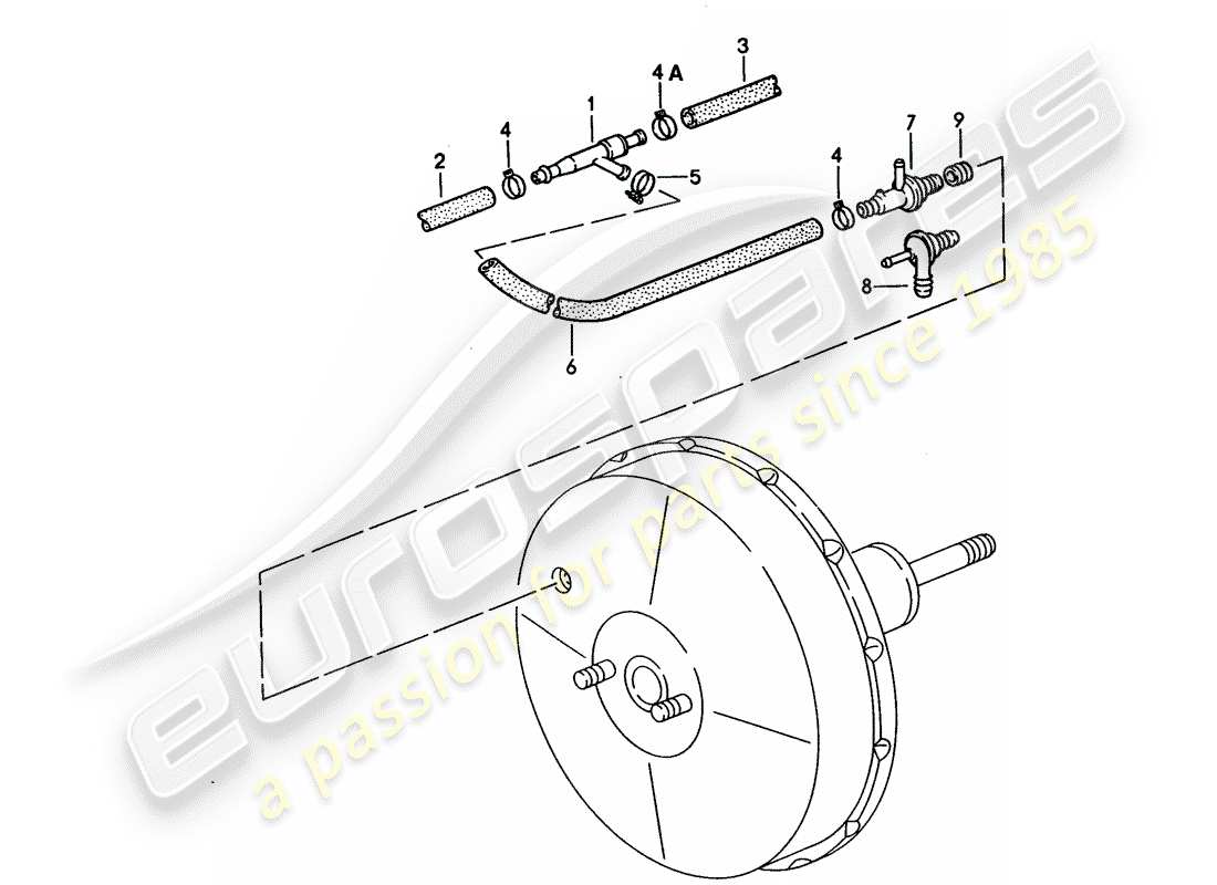 porsche 1995 (928) suction pump parts diagram