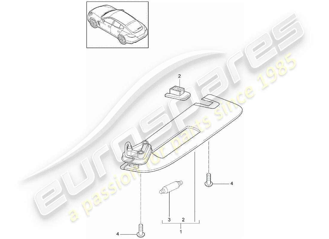 porsche 2013 (panamera 970) sun vizors d - mj 2015>> part diagram