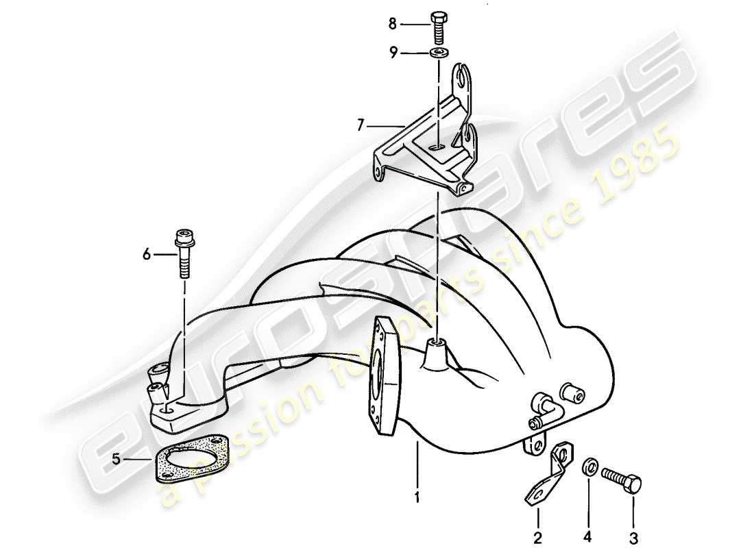 porsche 1986 (944) l-jetronic - 3 part diagram