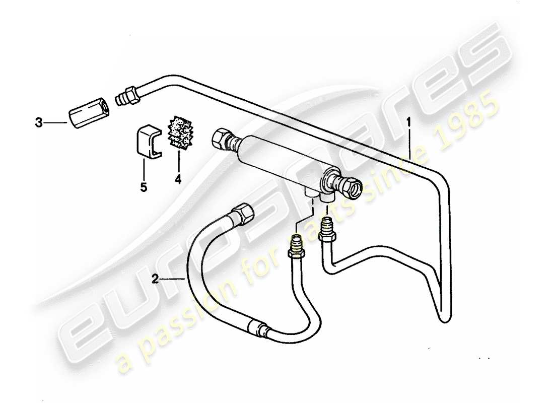 porsche 1995 (928) fuel cooling parts diagram