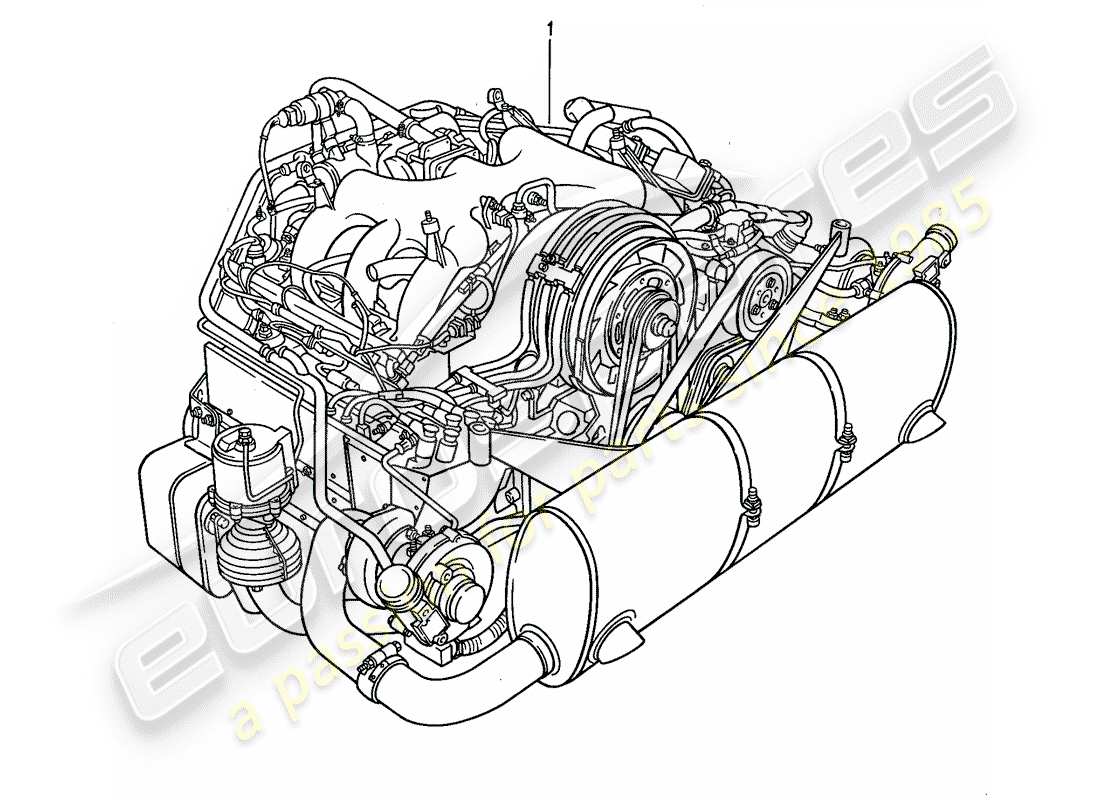 porsche 1987 (959) replacement engine parts diagram