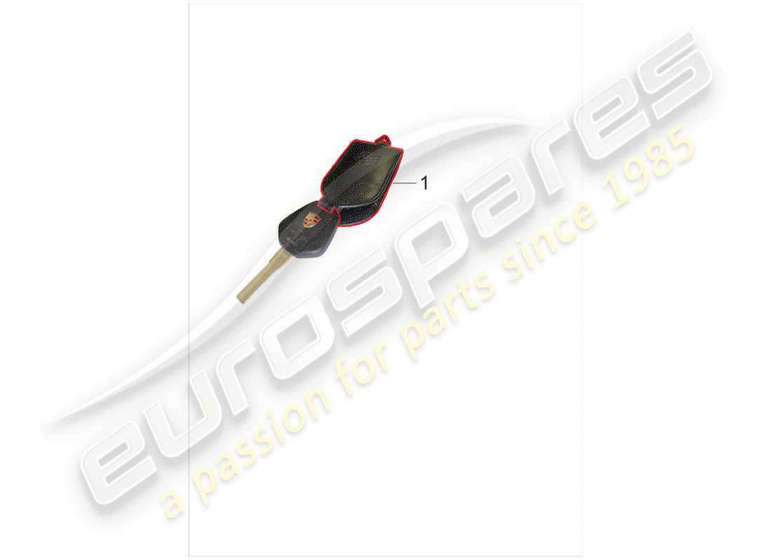 porsche 2004 (986 boxster) key case parts diagram