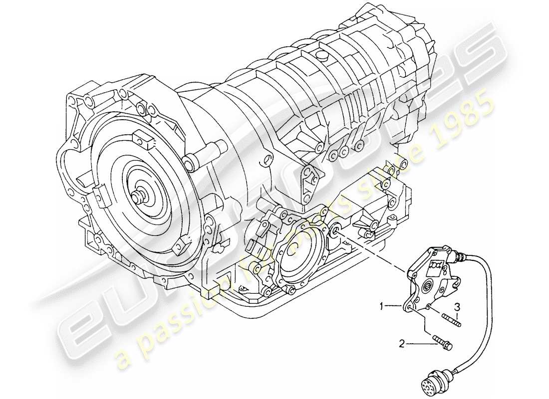 porsche 2002 (986 boxster) tiptronic transmission switch parts diagram