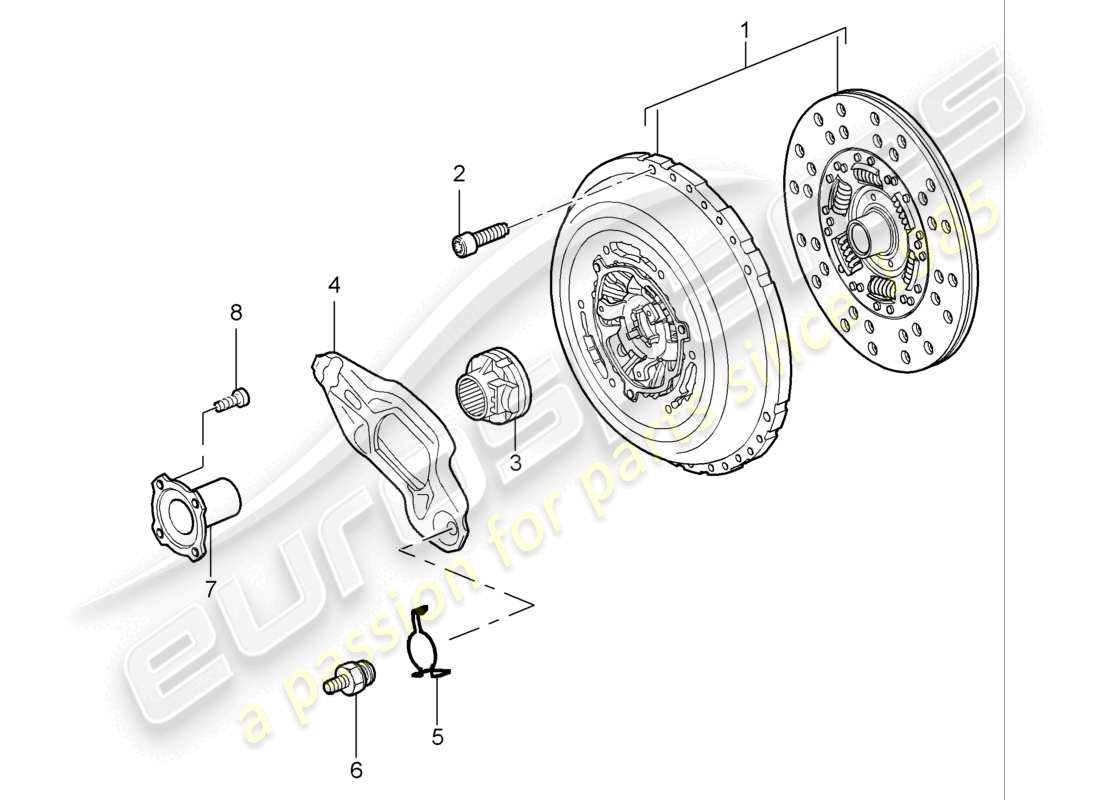 porsche 2003 (cayenne e1 9pa) coupling d - mj 2004>> parts diagram