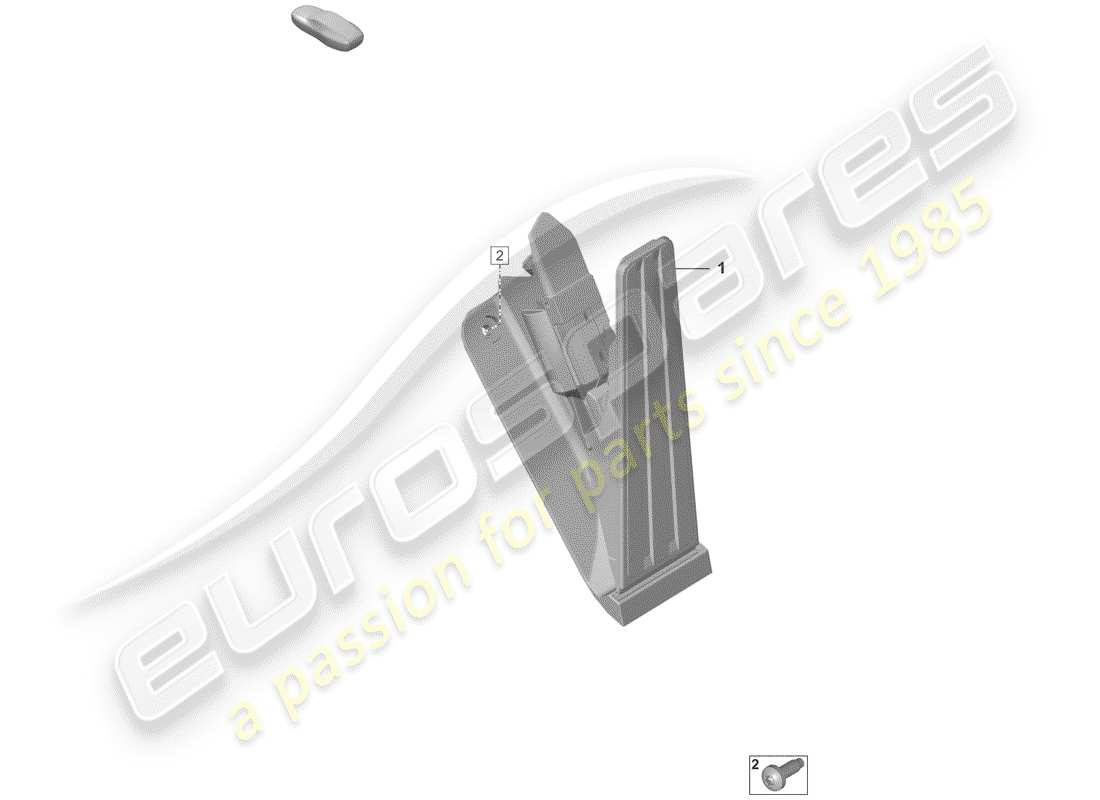 porsche 2019 (992-1) accelerator pedal throttle control part diagram