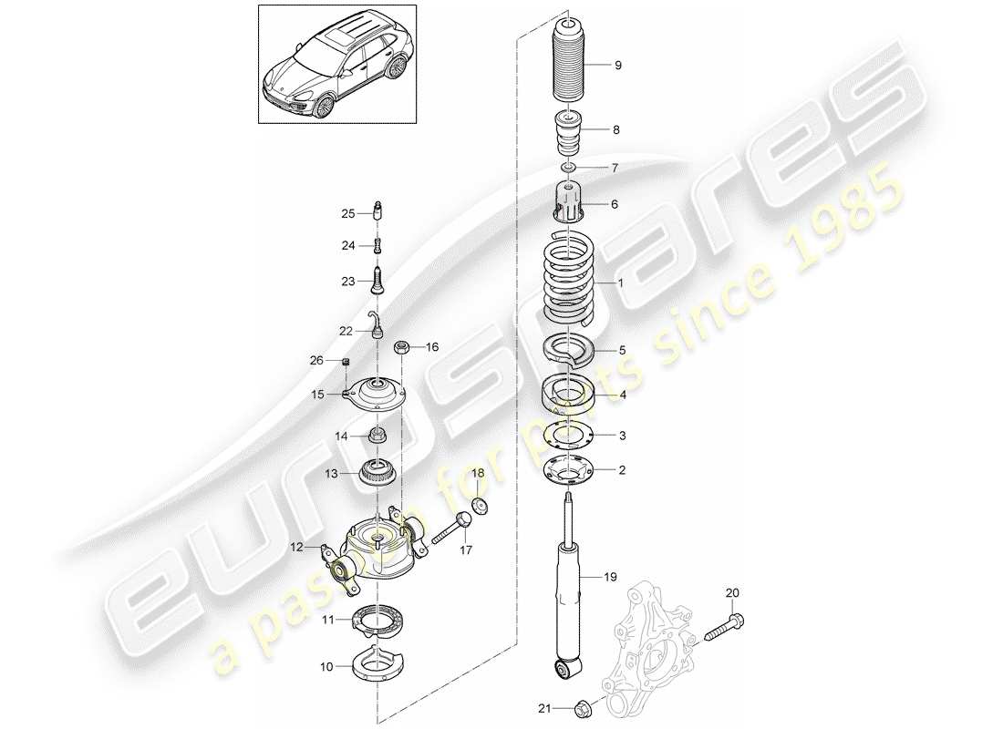 porsche 2014 (cayenne e2 92a) suspension steel d >>- mj 2014 part diagram
