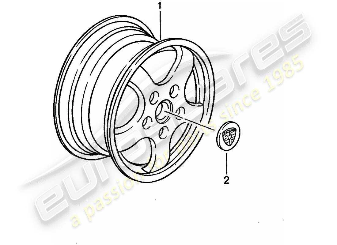 porsche 1986 (tequipment) gear wheel sets parts diagram